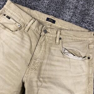 Polo Ralph Lauren Jeans Mens 36x30 Beige Light Wash Regular Straight Stretch